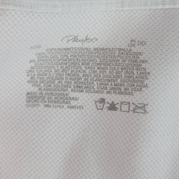 Playtex 18 Hour Wirefree Bra White 44DD Active Breathable Comfort Straps #4159 - Picture 9 of 9